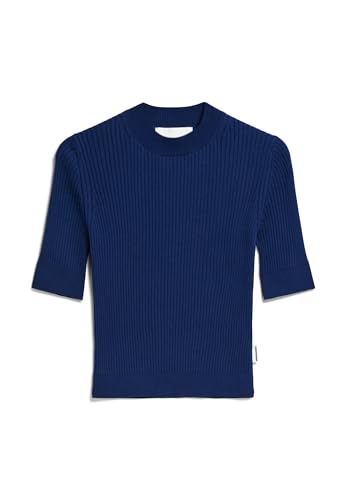 ARMEDANGELS Damen Strickshirt Slim Fit aus Bio-Baumwoll Mix SILJIAA Fitted Faded Indigo von ARMEDANGELS