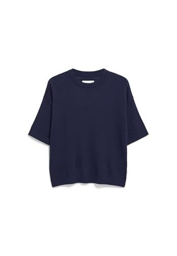 ARMEDANGELS Damen Strickshirt aus Leinen-Mix LIZAA LINO Relaxed Fit Tinted Navy von ARMEDANGELS