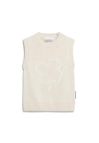ARMEDANGELS Damen Stricktop aus Bio-Baumwoll Mix TAARI Regular Fit Oatmilk-Light Oatmilk von ARMEDANGELS