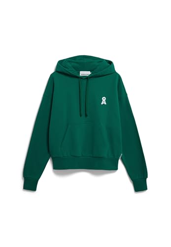 ARMEDANGELS Damen Sweathoodie aus Bio-Baumwolle Iconic Å FRANCISARAA Oversized Fit Emerald Green von ARMEDANGELS