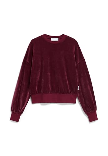 ARMEDANGELS Damen Sweatshirt Oversized Fit aus Samt LEDIANAA Oversized Fit Cranberry Juice ARMEDANGELS Damen Sweatshirt Oversized Fit aus Samt LEDIANAA Oversized Fit Cranberry Juice von ARMEDANGELS