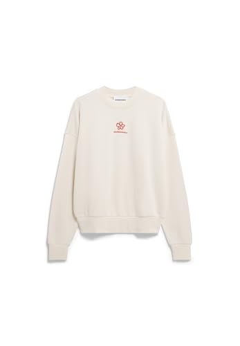 ARMEDANGELS Damen Sweatshirt aus Bio-Baumwolle ALIZAA Flower Oversized Fit Undyed von ARMEDANGELS