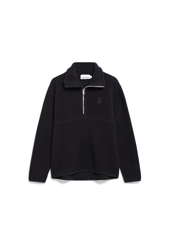 ARMEDANGELS Damen Fleece-Sweatshirt aus Bio-Baumwolle HAARLEENAA Cotton Fleece Oversized Fit Black von ARMEDANGELS