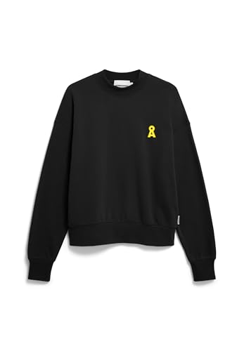 ARMEDANGELS Damen Sweatshirt aus Bio-Baumwolle Iconic Å ALIZAA Oversized Fit Black von ARMEDANGELS