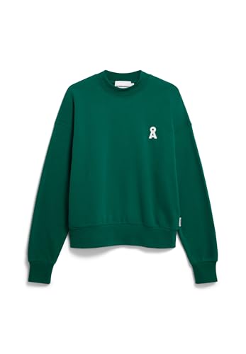 ARMEDANGELS Damen Sweatshirt aus Bio-Baumwolle Iconic Å ALIZAA Sweat Oversized Fit Emerald Green von ARMEDANGELS