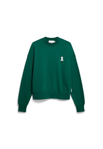 ARMEDANGELS Damen Sweatshirt aus Bio-Baumwolle Iconic Å ALIZAA Oversized Fit Emerald Green von ARMEDANGELS
