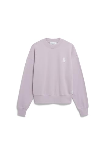 ARMEDANGELS Damen Sweatshirt aus Bio-Baumwolle Iconic Å ALIZAA Oversized Fit Ice Grape von ARMEDANGELS