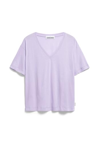 ARMEDANGELS Damen T-Shirt Oversized Fit aus Bio-Baumwolle DEMIKAA Oversized Fit Lavender Light von ARMEDANGELS
