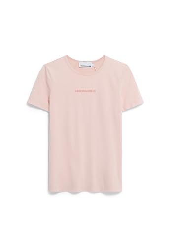 ARMEDANGELS Damen T-Shirt aus Bio-Baumwolle EBAANORA GMT DYE Slim Fit Deep Rosalilly von ARMEDANGELS