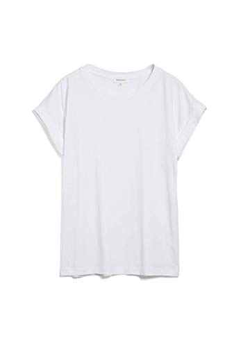 ARMEDANGELS IDAARA - Damen M White Shirts T-Shirt Rundhalsausschnitt Loose Fit von ARMEDANGELS