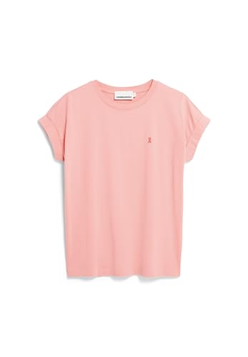 ARMEDANGELS Damen T-Shirt aus Bio-Baumwolle IDAARA T-Shirt Loose Fit Deep Rosalilly von ARMEDANGELS