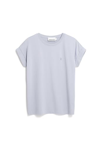 ARMEDANGELS Damen T-Shirt aus Bio-Baumwolle IDAARA T-Shirt Loose Fit Misty Morning von ARMEDANGELS