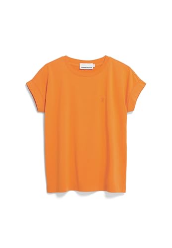 ARMEDANGELS Damen T-Shirt aus Bio-Baumwolle IDAARA Loose Fit Light Tangerine von ARMEDANGELS