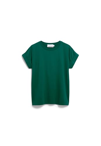 ARMEDANGELS Damen T-Shirt aus Bio-Baumwolle IDAARA Loose Fit Emerald Green von ARMEDANGELS