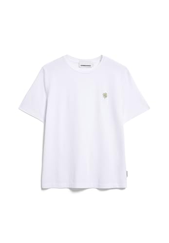 ARMEDANGELS Damen T-Shirt aus Bio-Baumwolle LUALAA Icons Regular Fit White-Green von ARMEDANGELS
