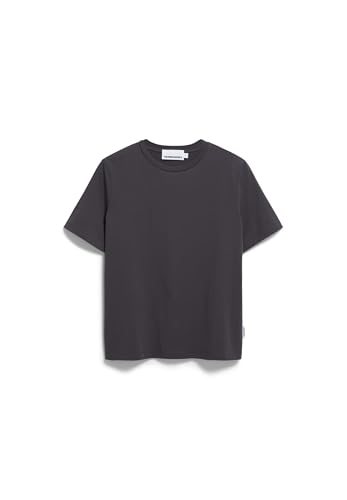 ARMEDANGELS Damen T-Shirt aus Bio-Baumwolle LUALAA Regular Fit Dark Steel von ARMEDANGELS