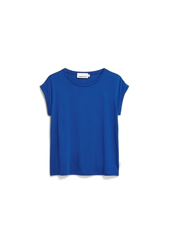 ARMEDANGELS Damen T-Shirt aus Tencel™ Lyocell Mix JILAANA Regular Fit Lapis Blue von ARMEDANGELS