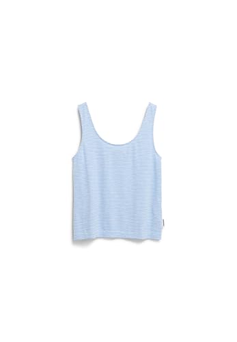ARMEDANGELS Damen Top aus Bio-Baumwolle MINAAMI LITA Regular Fit Oatmilk-Silky Blue von ARMEDANGELS