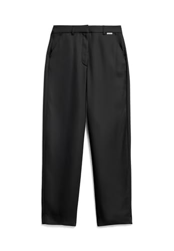 ARMEDANGELS Damen Webhose aus Tencel™ x REFIBRA™ Lyocell SANDRINAA Tapered Relaxed Fit Black von ARMEDANGELS