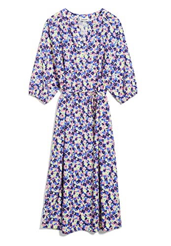 ARMEDANGELS Damen Webkleid Oversized Fit aus Tencel™ Lyocell MADITHAA Multi FLORAL Oversized Fit Light Lime von ARMEDANGELS