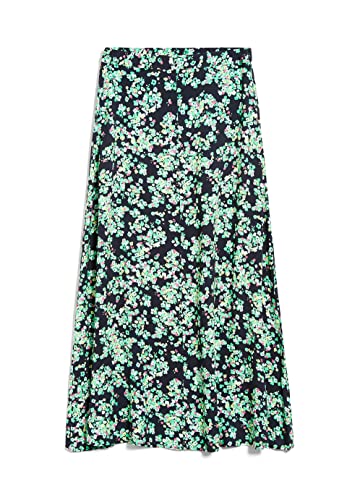 ARMEDANGELS Damen Webrock Regular Fit aus LENZING™ ECOVERO™ Viskose SAALANJA Ditsy FLORAL Regular Fit Night Sky von ARMEDANGELS
