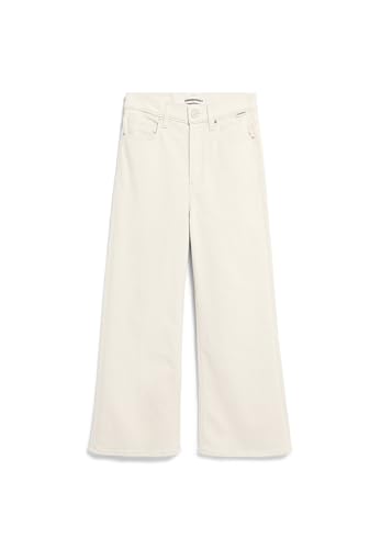 ARMEDANGELS Damen Wide Jeans recycelte Baumwolle Comfort-Stretch MURLIAA Cropped Skinny Fit Undyed von ARMEDANGELS