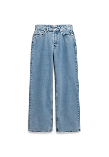ARMEDANGELS Damen Wide Jeans recycelter Baumwolle ENIJAA Regular Fit Horizon von ARMEDANGELS