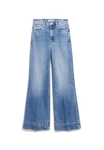 ARMEDANGELS Damen Wide Jeans recycelter Baumwoll Mix Comfort Stretch MURLIAA Skinny Fit Lighten von ARMEDANGELS