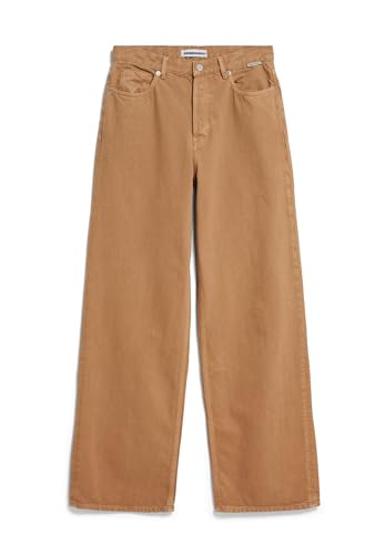 ARMEDANGELS Damen Wide Jeans recycelter Baumwolle ENIJAA Regular Fit Beige Blond von ARMEDANGELS