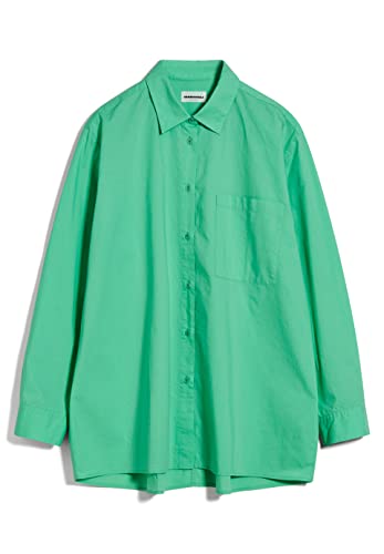 ARMEDANGELS Damen Bluse Loose Fit aus Bio-Baumwolle EALGAA Loose Fit Bright Lime von ARMEDANGELS