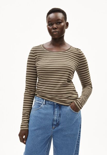 ARMEDANGELS ENRICCAA STRIPES - Damen Longsleeve Slim Fit aus Bio-Baumwolle von ARMEDANGELS