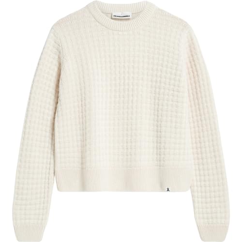 ARMEDANGELS FABIANAA LANACOT - Damen XS Oatmilk Strick Pullover Rundhalsausschnitt Relaxed Fit von ARMEDANGELS