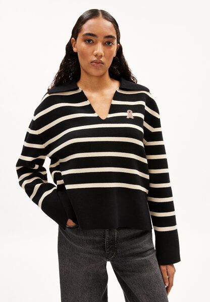 ARMEDANGELS FREJIAAS STRIPES - Damen Pullover Oversized Fit aus Bio-Baumwolle von ARMEDANGELS