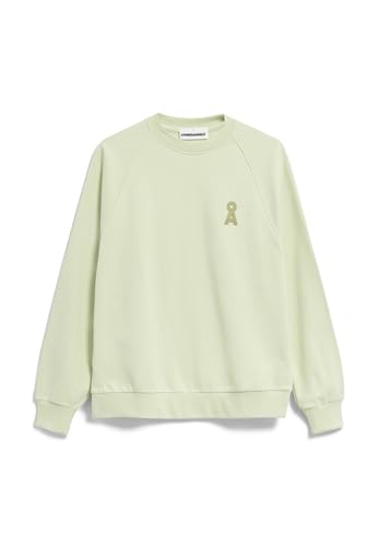 ARMEDANGELS GIOVANNAA - Damen M Pastel Green Sweat Shirts, Sweatshirts Rundhalsausschnitt Loose Fit von ARMEDANGELS