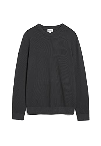 ARMEDANGELS GRAANOS - Herren L Acid Black Strick Pullover Rundhalsausschnitt Regular Fit von ARMEDANGELS