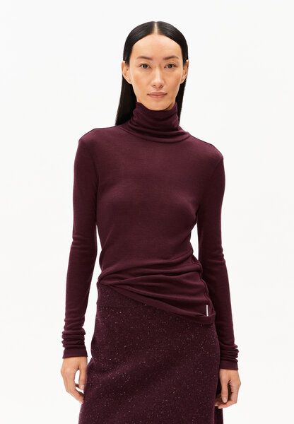 ARMEDANGELS GRAZILIAA WOOL BLEND - Damen Longsleeve Slim Fit aus Bio-Woll Mix von ARMEDANGELS