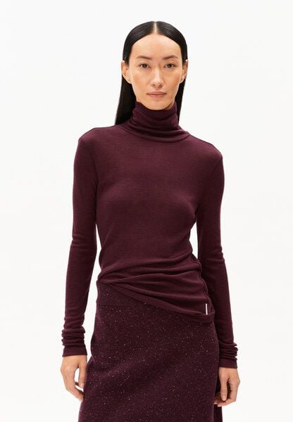 ARMEDANGELS GRAZILIAA WOOL BLEND Damen Longsleeve Slim Fit aus Bio-Woll Mix von ARMEDANGELS