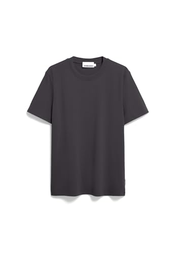 ARMEDANGELS Herren Heavyweight T-Shirt aus recyceltem Baumwoll Mix MAARKOS Relaxed Fit Dark Steel von ARMEDANGELS
