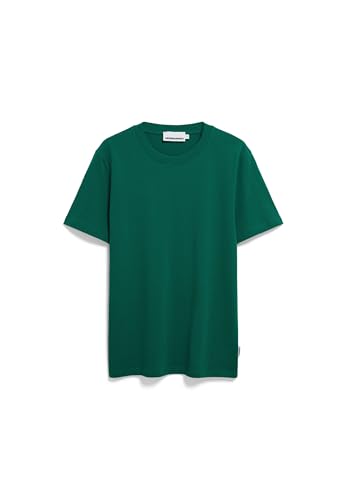ARMEDANGELS Herren Heavyweight T-Shirt aus recyceltem Baumwoll Mix MAARKOS Relaxed Fit Emerald Green von ARMEDANGELS