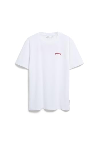 ARMEDANGELS Herren Heavyweight T-Shirt aus recyceltem Baumwoll Mix MAARKOS Relaxed Fit White von ARMEDANGELS