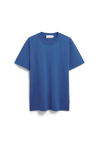 ARMEDANGELS Herren Heavyweight T-Shirt aus recyceltem Baumwoll Mix MAARKOS Relaxed Fit Dark Morning von ARMEDANGELS