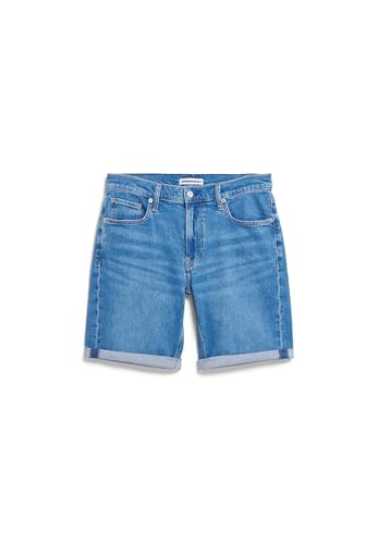 ARMEDANGELS Herren Jeans Shorts aus Bio-Baumwoll-Hanf Mix NAAILO Denim Short Slim Fit Jupiter von ARMEDANGELS