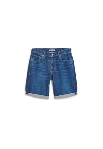 ARMEDANGELS Herren Jeans Shorts aus Bio-Baumwoll-Hanf Mix NAAILO Denim Short Slim Fit Titania von ARMEDANGELS