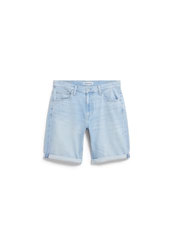 ARMEDANGELS Herren Jeans Shorts aus Bio-Baumwoll-Hanf Mix NAAILO Denim Short Slim Fit Tethys von ARMEDANGELS