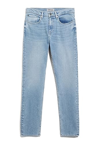 ARMEDANGELS Herren Jeans Tapered Leg Mid Waist Bio-Baumwoll Mix Comfort-Stretch AARJO TARPA Regular Fit Easy Blue von ARMEDANGELS