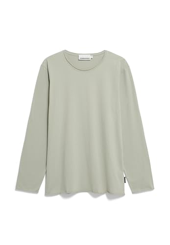 ARMEDANGELS Herren Longsleeve aus Bio-Baumwolle MAARKOS LS Brushed Relaxed Fit Seagreen von ARMEDANGELS