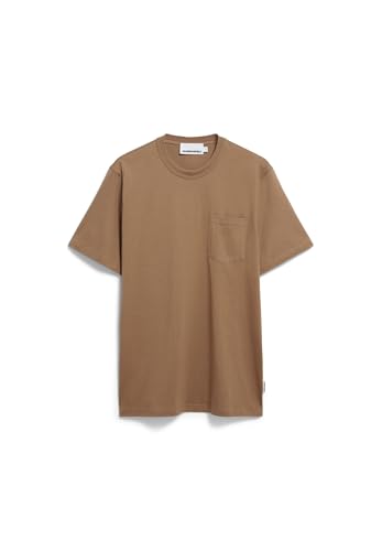 ARMEDANGELS Herren Midweight T-Shirt aus Bio-Baumwolle MAARKOS Pocket Relaxed Fit Light Oak von ARMEDANGELS