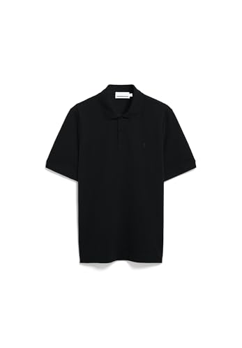 ARMEDANGELS Herren Polo T-Shirt aus Bio-Baumwolle MAARIO Regular Fit Black von ARMEDANGELS