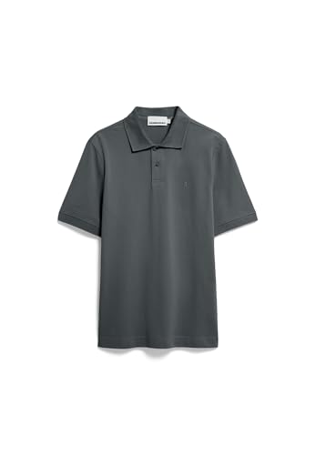ARMEDANGELS Herren Polo T-Shirt aus Bio-Baumwolle MAARIO Regular Fit Space Steel von ARMEDANGELS