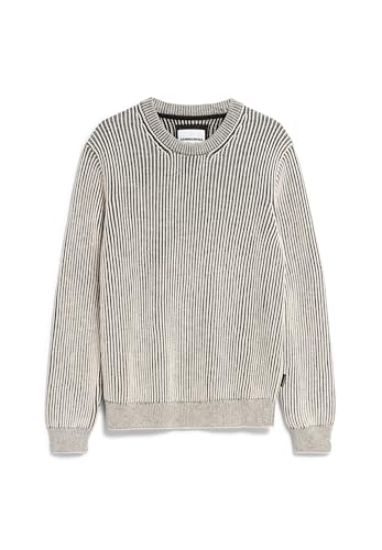 ARMEDANGELS Herren Pullover Regular Fit aus Bio-Baumwolle ANDRAAS Regular Fit Oatmilk-Black von ARMEDANGELS